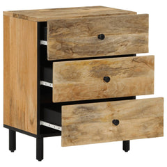 vidaXL Bedside Cabinet 50x33x60 cm Solid Wood Mango 2