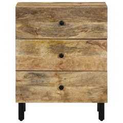 vidaXL Bedside Cabinet 50x33x60 cm Solid Wood Mango 3