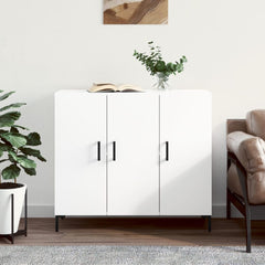 Sideboard 90x34x80 cm Engineered Wood White