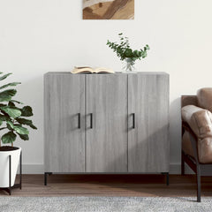 Sideboard 90x34x80 cm Engineered Wood Grey sonoma