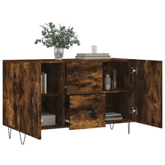 vidaXL Sideboard Smoked Oak 100x36x60 cm Engineered Wood 4