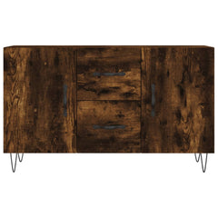 vidaXL Sideboard Smoked Oak 100x36x60 cm Engineered Wood 6