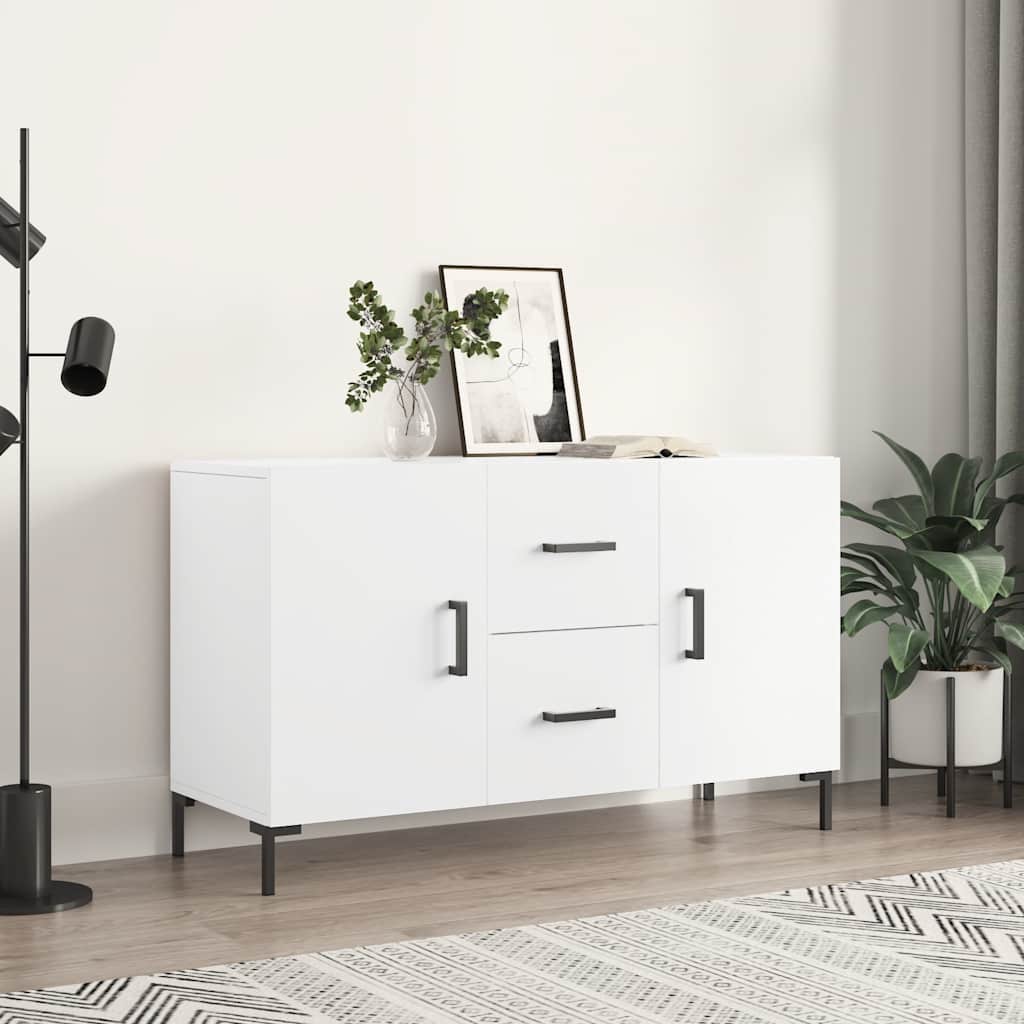 Sideboard 100x36x60 cm Engineered Wood White