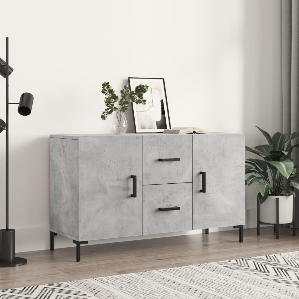 Sideboard 100x36x60 cm Engineered Wood Concrete grey