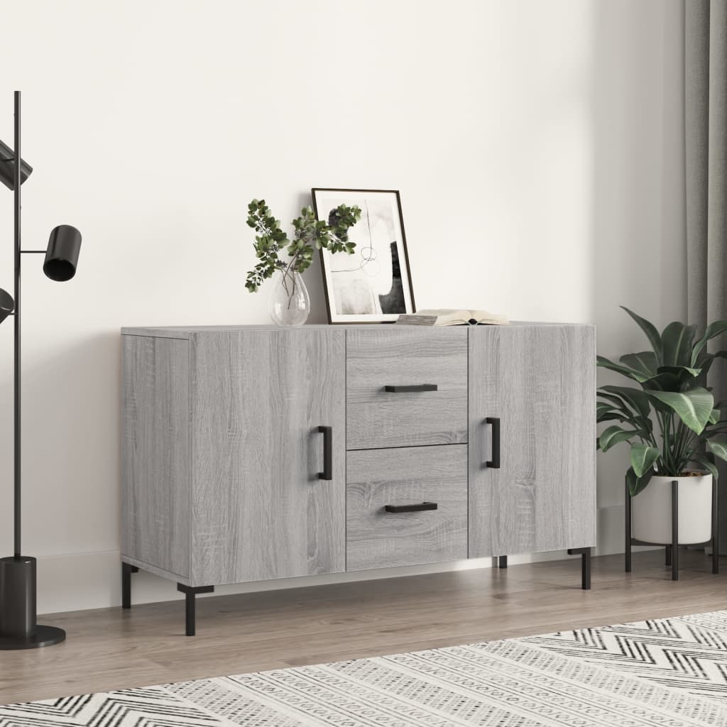 Sideboard 100x36x60 cm Engineered Wood Grey sonoma