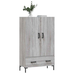vidaXL Highboard Grey Sonoma 69.5x31x115 cm Engineered Wood 3