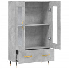 vidaXL Highboard Concrete Grey 69.5x31x115 cm Engineered Wood 5