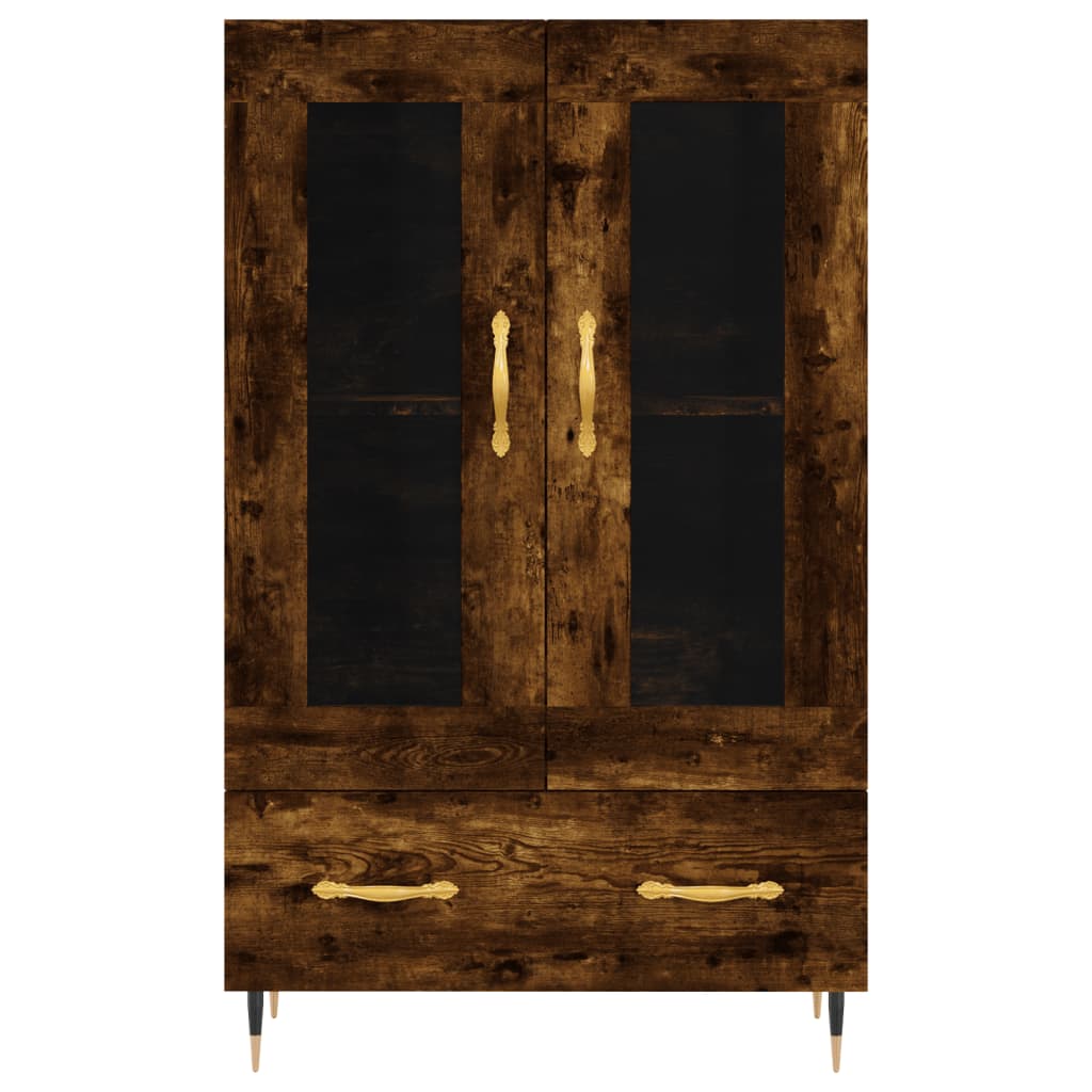 vidaXL Highboard Smoked Oak 69.5x31x115 cm Engineered Wood 6