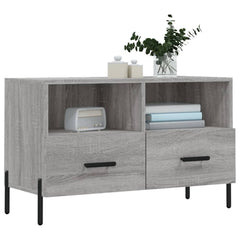 vidaXL TV Cabinet Grey Sonoma 80x36x50 cm Engineered Wood 3