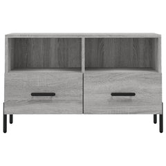 vidaXL TV Cabinet Grey Sonoma 80x36x50 cm Engineered Wood 5