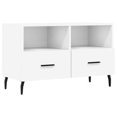 TV Cabinet 80x36x50 cm Engineered Wood White