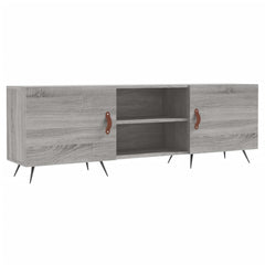 vidaXL TV Cabinet Grey Sonoma 150x30x50 cm Engineered Wood 2