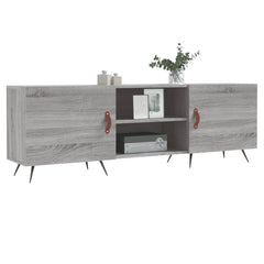 vidaXL TV Cabinet Grey Sonoma 150x30x50 cm Engineered Wood 3