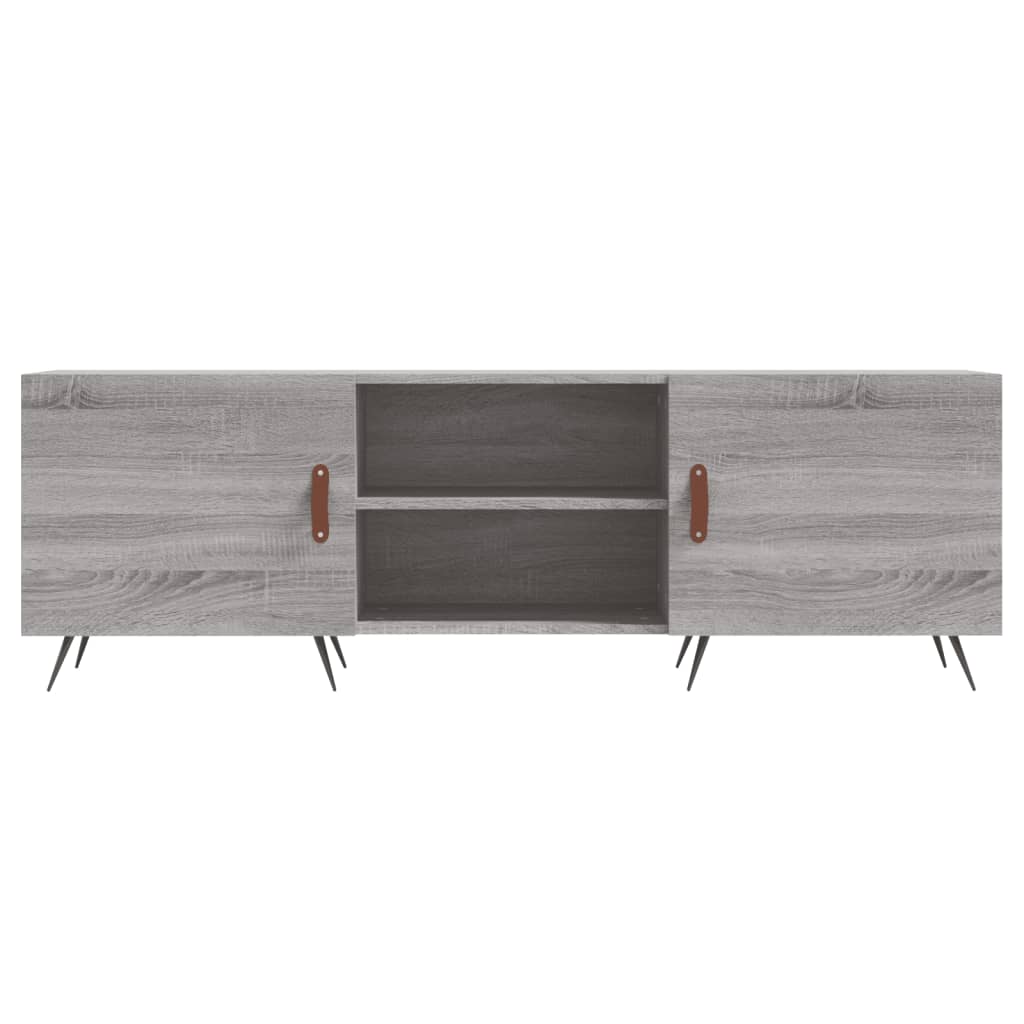 vidaXL TV Cabinet Grey Sonoma 150x30x50 cm Engineered Wood 5