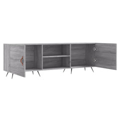vidaXL TV Cabinet Grey Sonoma 150x30x50 cm Engineered Wood 6