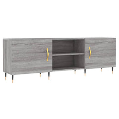 vidaXL TV Cabinet Grey Sonoma 150x30x50 cm Engineered Wood 2