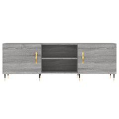 vidaXL TV Cabinet Grey Sonoma 150x30x50 cm Engineered Wood 5