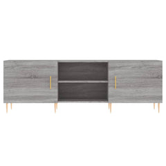 vidaXL TV Cabinet Grey Sonoma 150x30x50 cm Engineered Wood 5