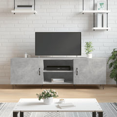 TV Cabinet 150x30x50 cm Engineered Wood Concrete grey