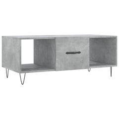 vidaXL Coffee Table Concrete Grey 102x50x40 cm Engineered Wood 2