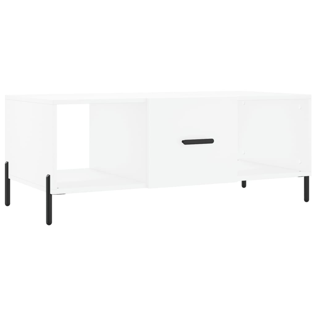 vidaXL Coffee Table White 102x50x40 cm Engineered Wood 2