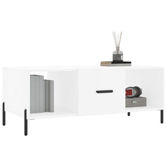vidaXL Coffee Table White 102x50x40 cm Engineered Wood 3