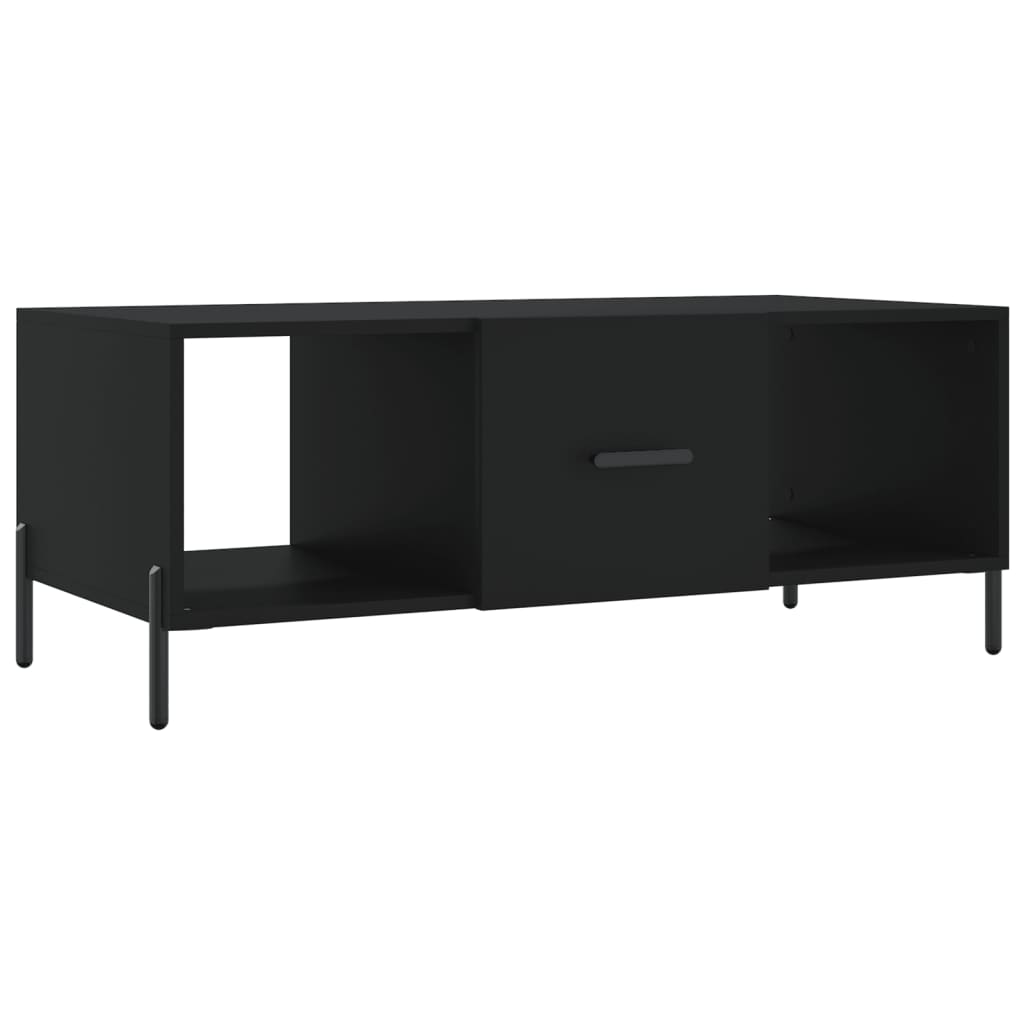 vidaXL Coffee Table Black 102x50x40 cm Engineered Wood 2