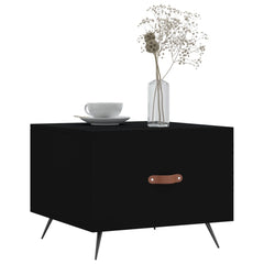 vidaXL Coffee Table Black 50x50x40 cm Engineered Wood 3