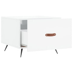 vidaXL Coffee Table High Gloss White 50x50x40 cm Engineered Wood 6