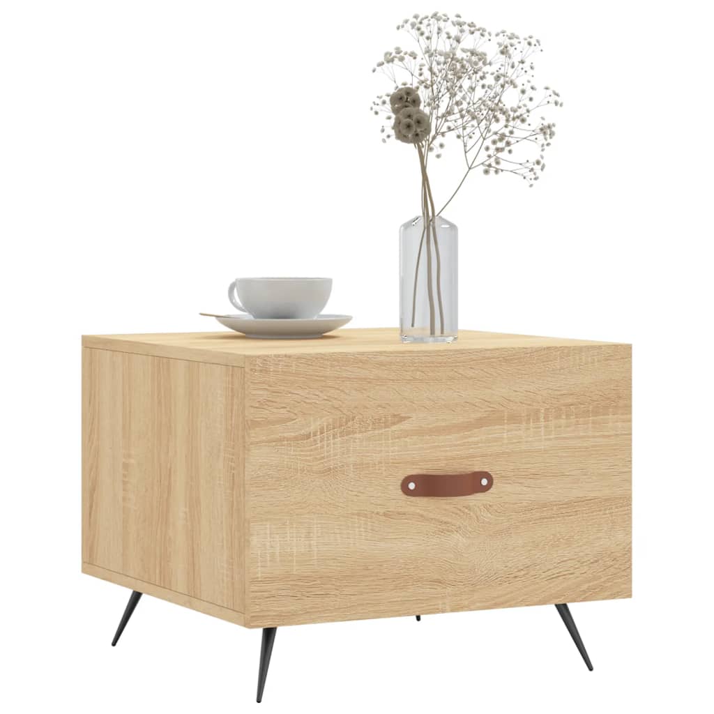 vidaXL Coffee Tables 2 pcs Sonoma Oak 50x50x40 cm Engineered Wood 3