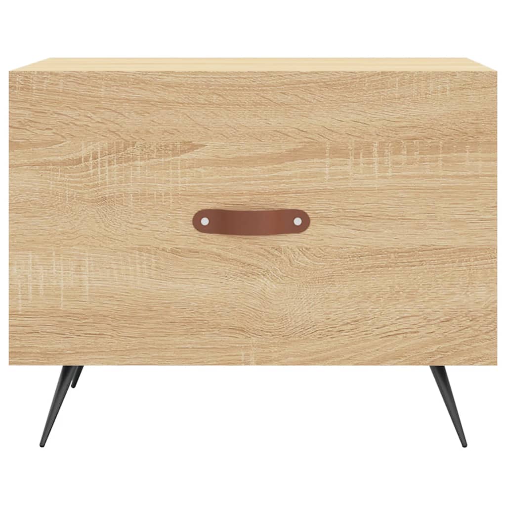 vidaXL Coffee Tables 2 pcs Sonoma Oak 50x50x40 cm Engineered Wood 6