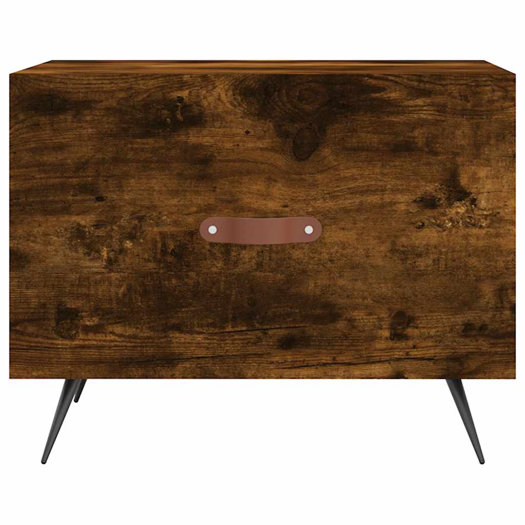 vidaXL Coffee Tables 2 pcs Smoked Oak 50x50x40 cm Engineered Wood 6