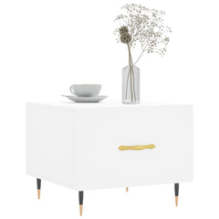 vidaXL Coffee Tables 2 pcs White 50x50x40 cm Engineered Wood 3
