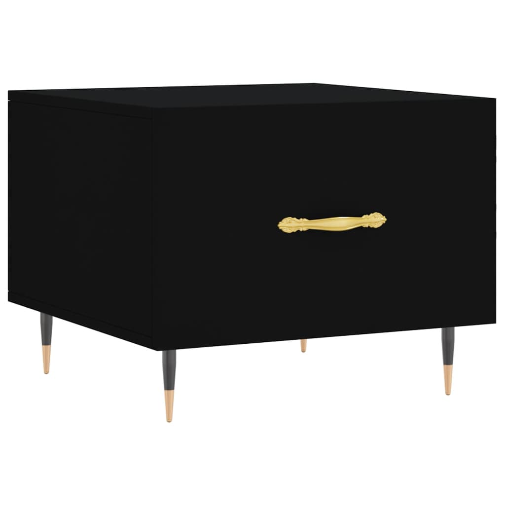 vidaXL Coffee Tables 2 pcs Black 50x50x40 cm Engineered Wood 5