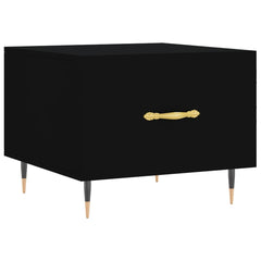 vidaXL Coffee Tables 2 pcs Black 50x50x40 cm Engineered Wood 5