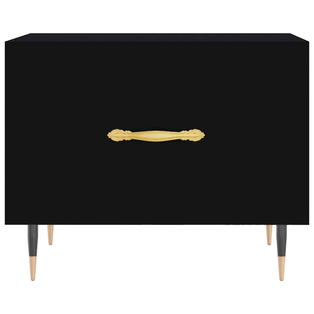 vidaXL Coffee Tables 2 pcs Black 50x50x40 cm Engineered Wood 6