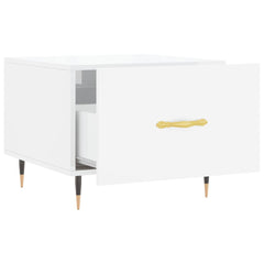 vidaXL Coffee Table High Gloss White 50x50x40 cm Engineered Wood 6