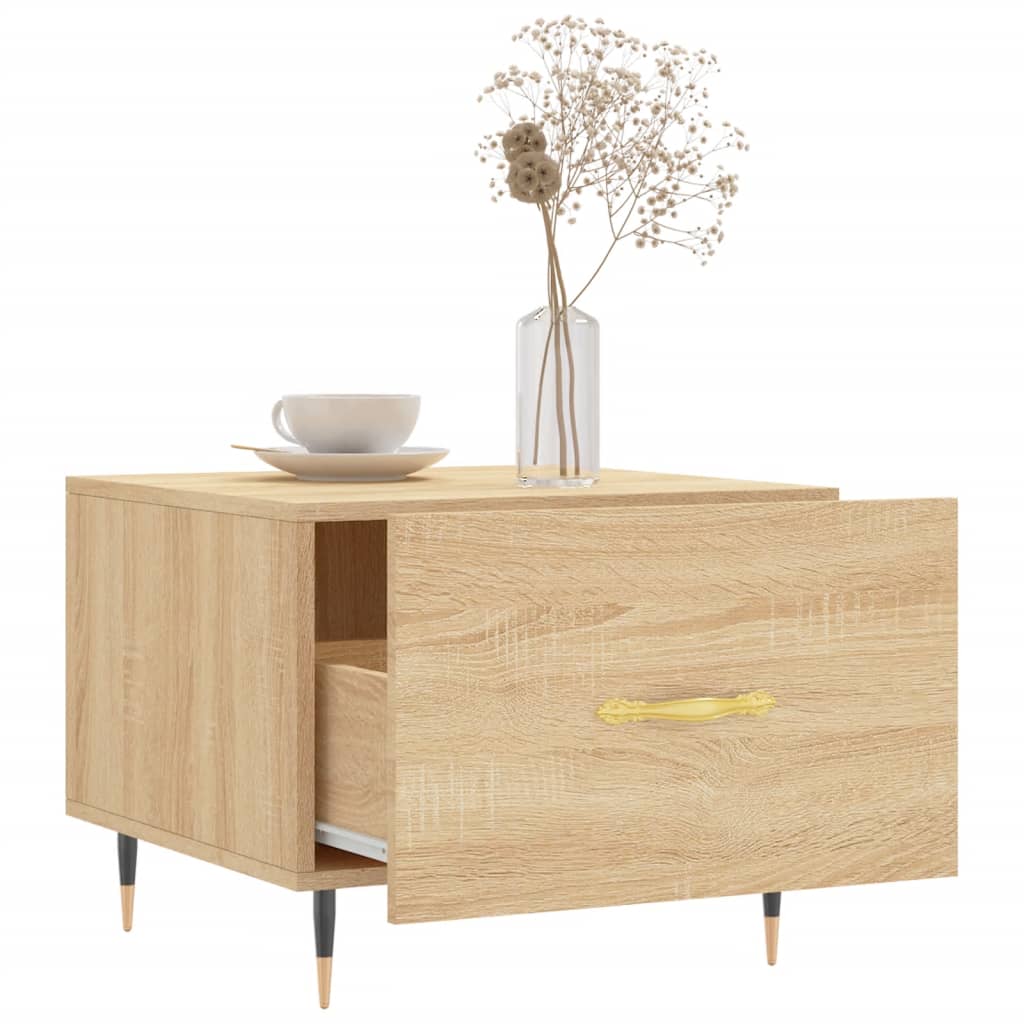 vidaXL Coffee Tables 2 pcs Sonoma Oak 50x50x40 cm Engineered Wood 4