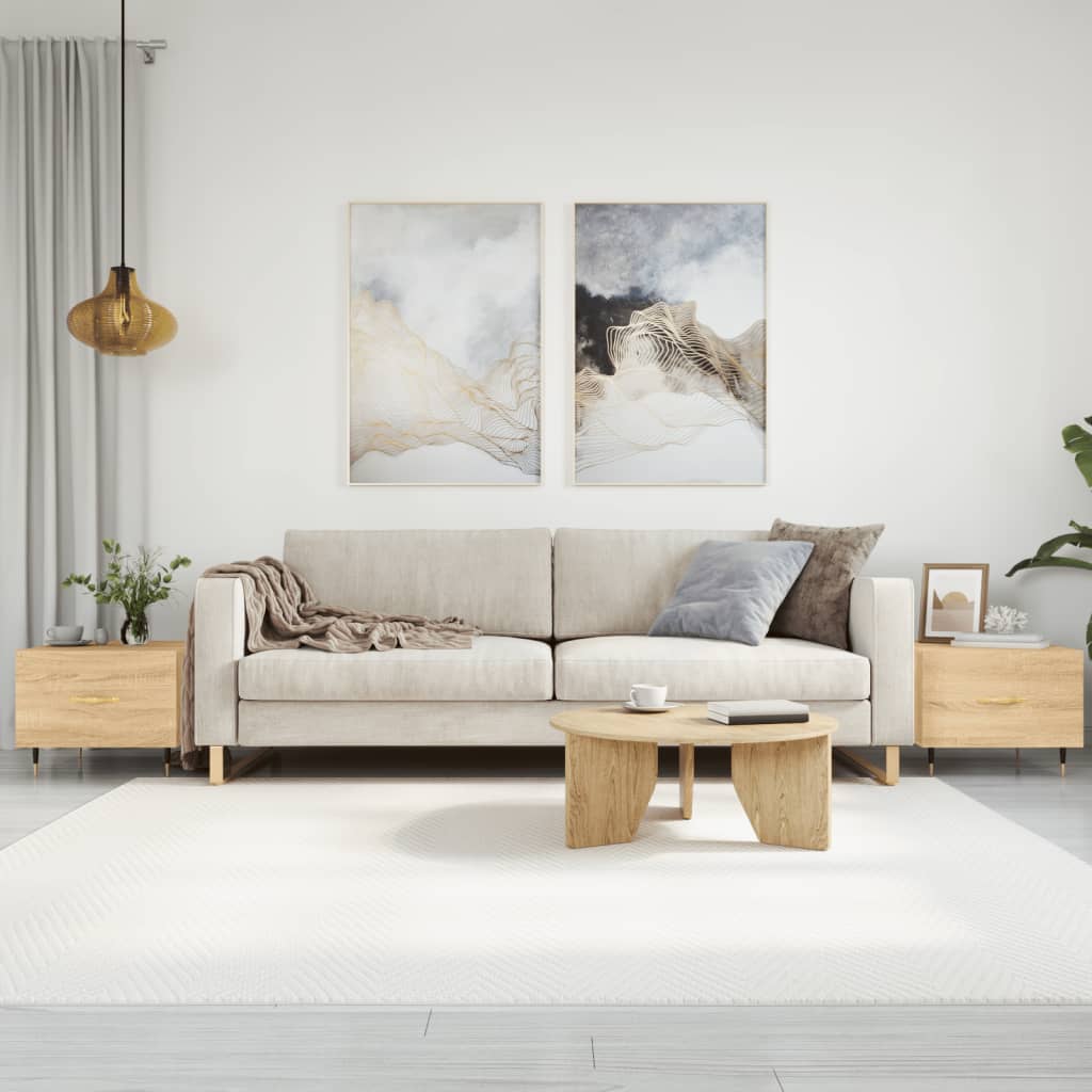 vidaXL Coffee Tables 2 pcs Sonoma Oak 50x50x40 cm Engineered Wood 1