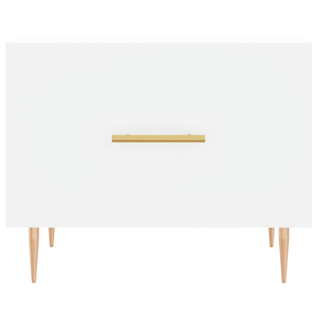 vidaXL Coffee Tables 2 pcs White 50x50x40 cm Engineered Wood 6