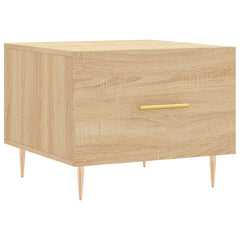 vidaXL Coffee Table Sonoma Oak 50x50x40 cm Engineered Wood 2