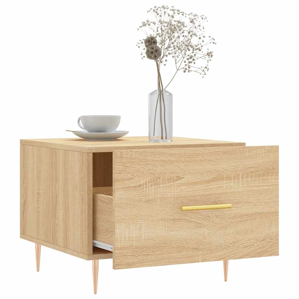 vidaXL Coffee Tables 2 pcs Sonoma Oak 50x50x40 cm Engineered Wood 4