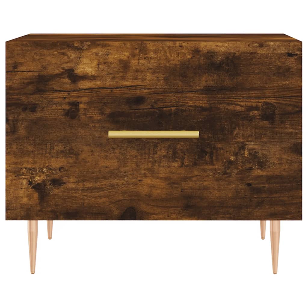 vidaXL Coffee Tables 2 pcs Smoked Oak 50x50x40 cm Engineered Wood 6