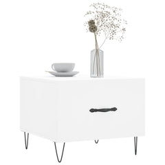 vidaXL Coffee Tables 2 pcs White 50x50x40 cm Engineered Wood 3