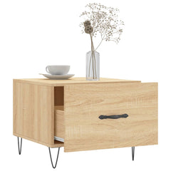 vidaXL Coffee Tables 2 pcs Sonoma Oak 50x50x40 cm Engineered Wood 4