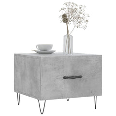 vidaXL Coffee Tables 2 pcs Concrete Grey 50x50x40 cm Engineered Wood 3