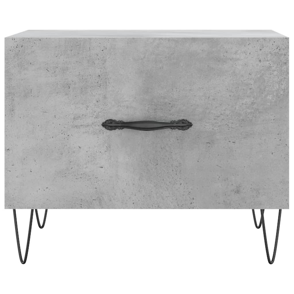 vidaXL Coffee Tables 2 pcs Concrete Grey 50x50x40 cm Engineered Wood 6