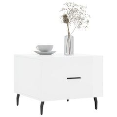 vidaXL Coffee Table High Gloss White 50x50x40 cm Engineered Wood 3