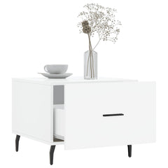 vidaXL Coffee Tables 2pcs High Gloss White 50x50x40 cm Engineered Wood 4