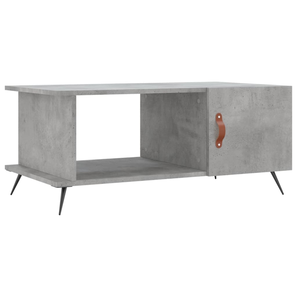 vidaXL Coffee Table Concrete Grey 90x50x40 cm Engineered Wood 2